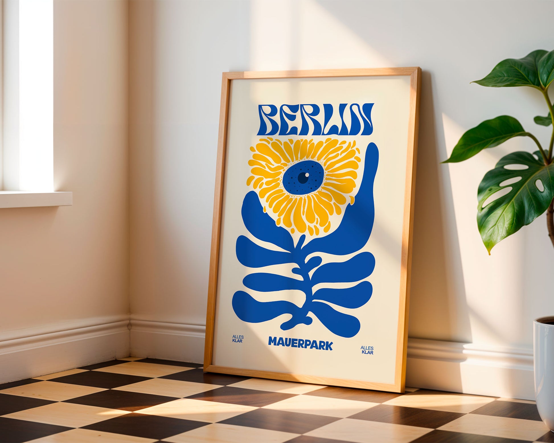 BERLIN BLUMENPOSTER – XXL