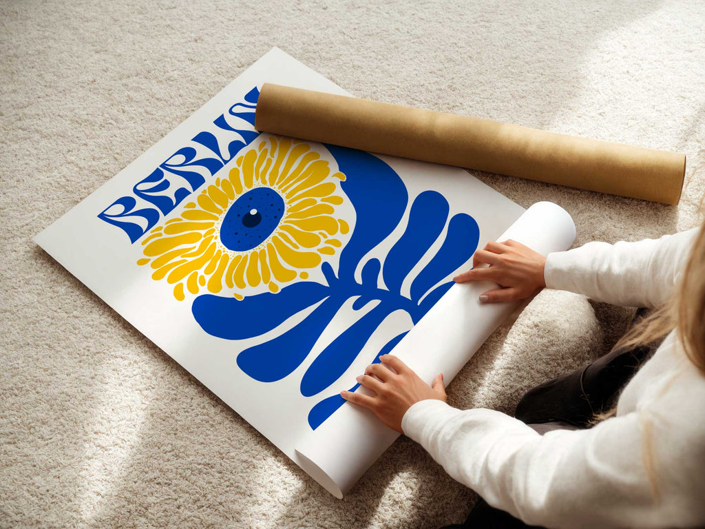 BERLIN BLUMENPOSTER – XXL