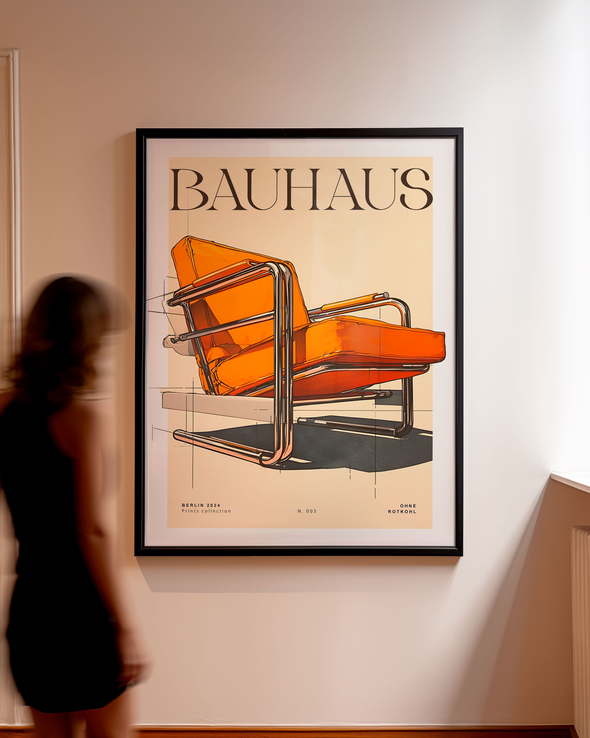 ORANGER BAUHAUS POSTER