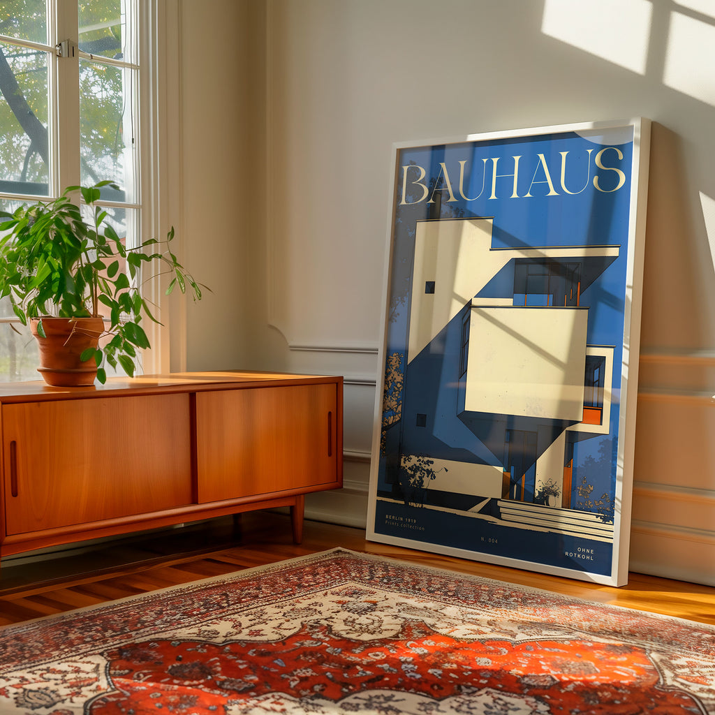 BLAUES BAUHAUS POSTER - XXL