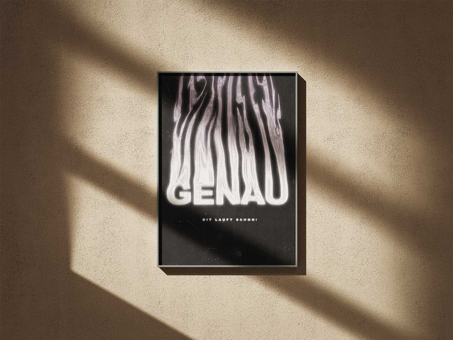 GENAU POSTER - Dit klappt sowieso