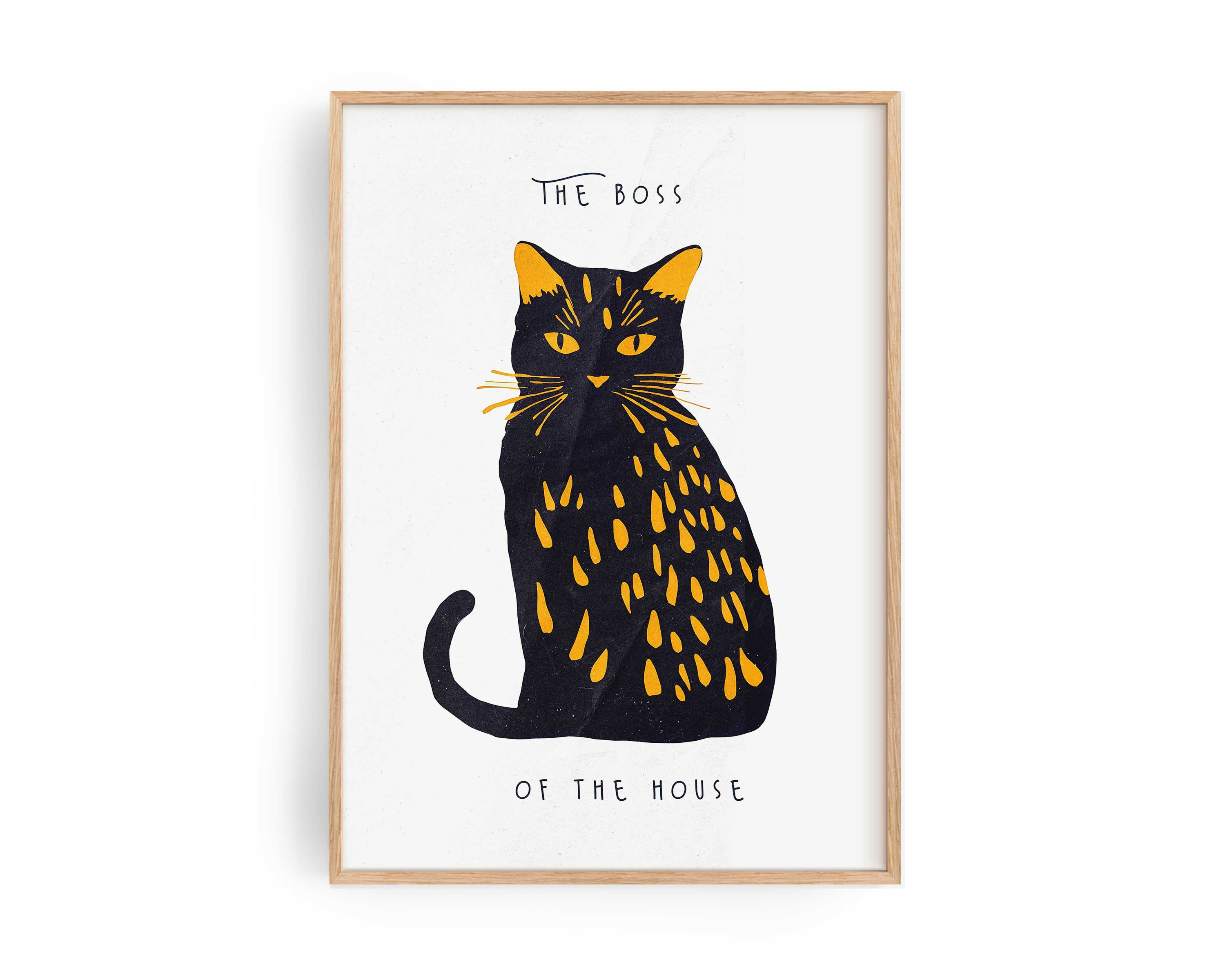 The Boss of the House Poster – funny cat wall art by Ohne Rotkohl