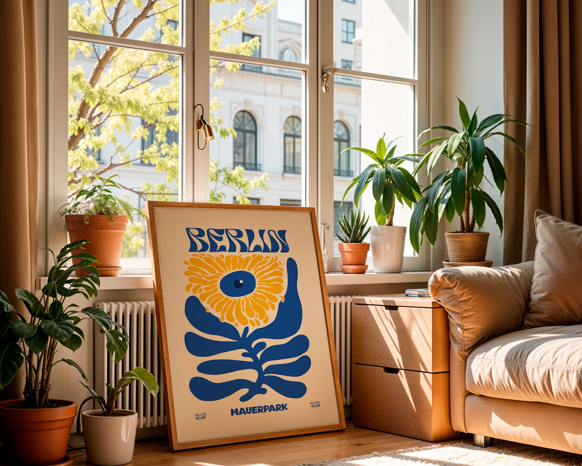 Berlin Flower Poster A4 and A3 – premium paper wall print made in Berlin