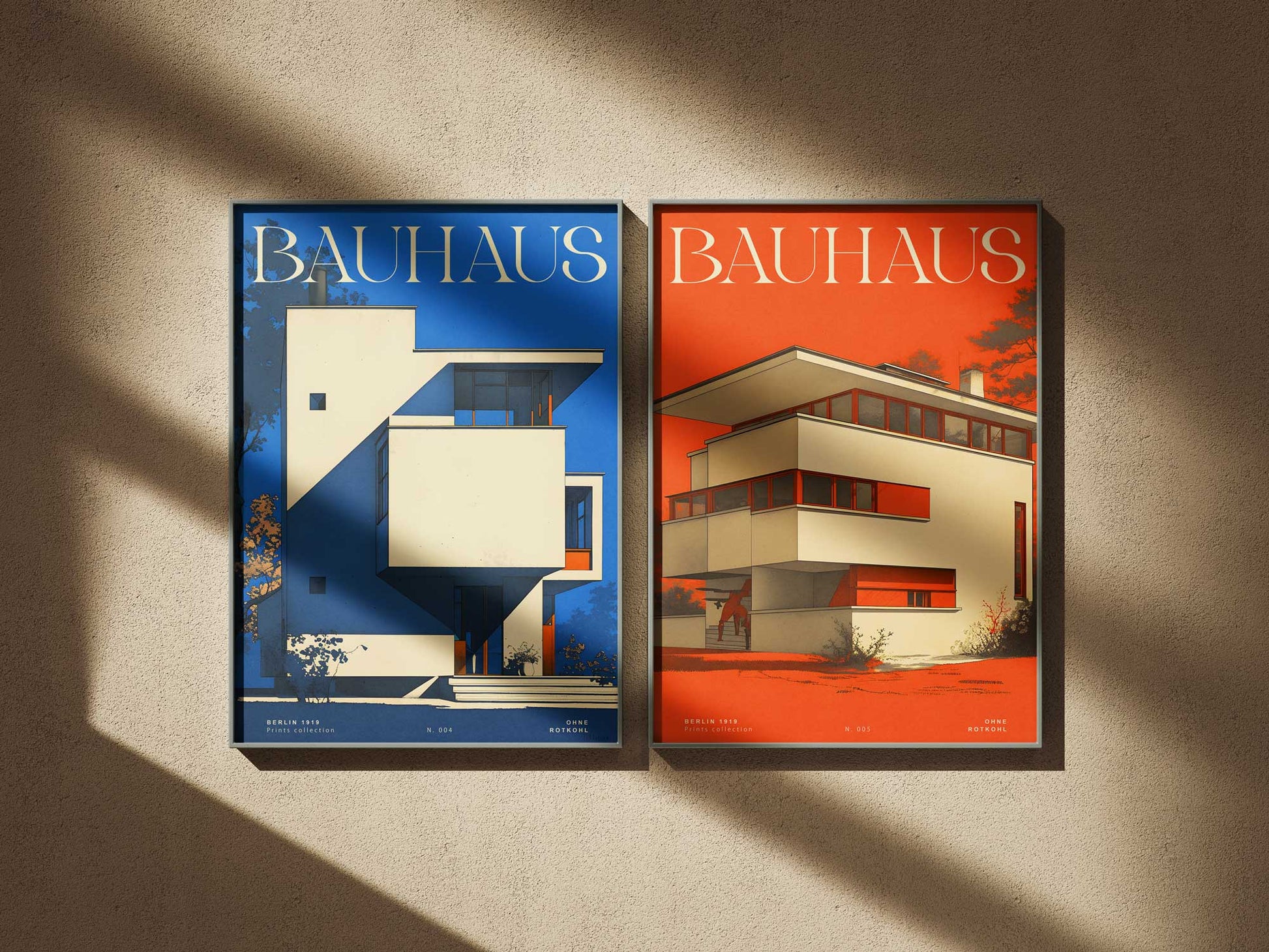 BLAUES BAUHAUS POSTER - XXL