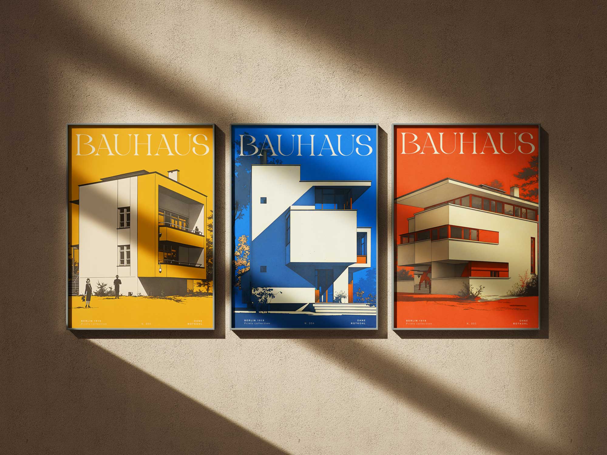 GELBES BAUHAUS POSTER