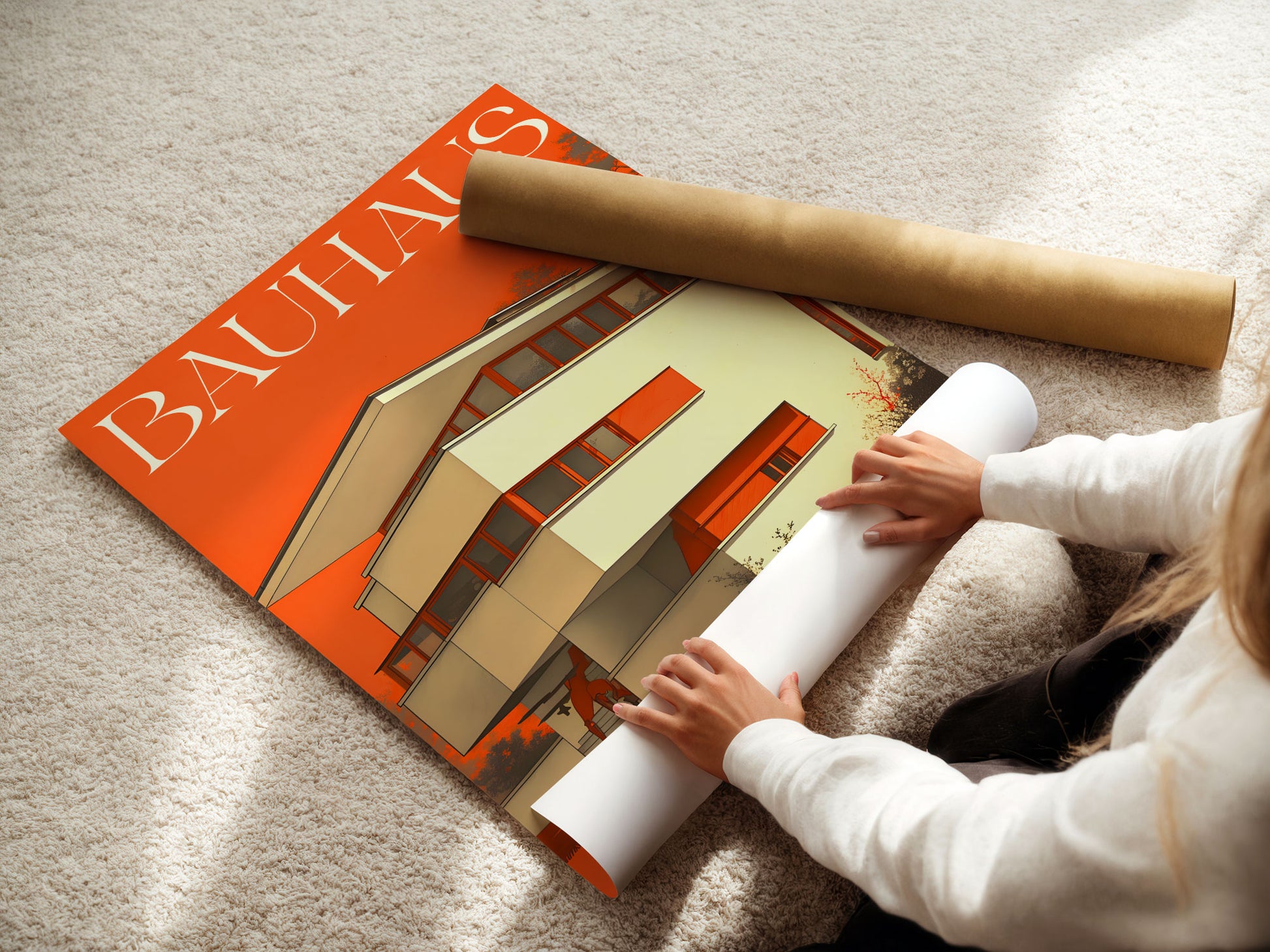 ORANGES BAUHAUS POSTER - XXL