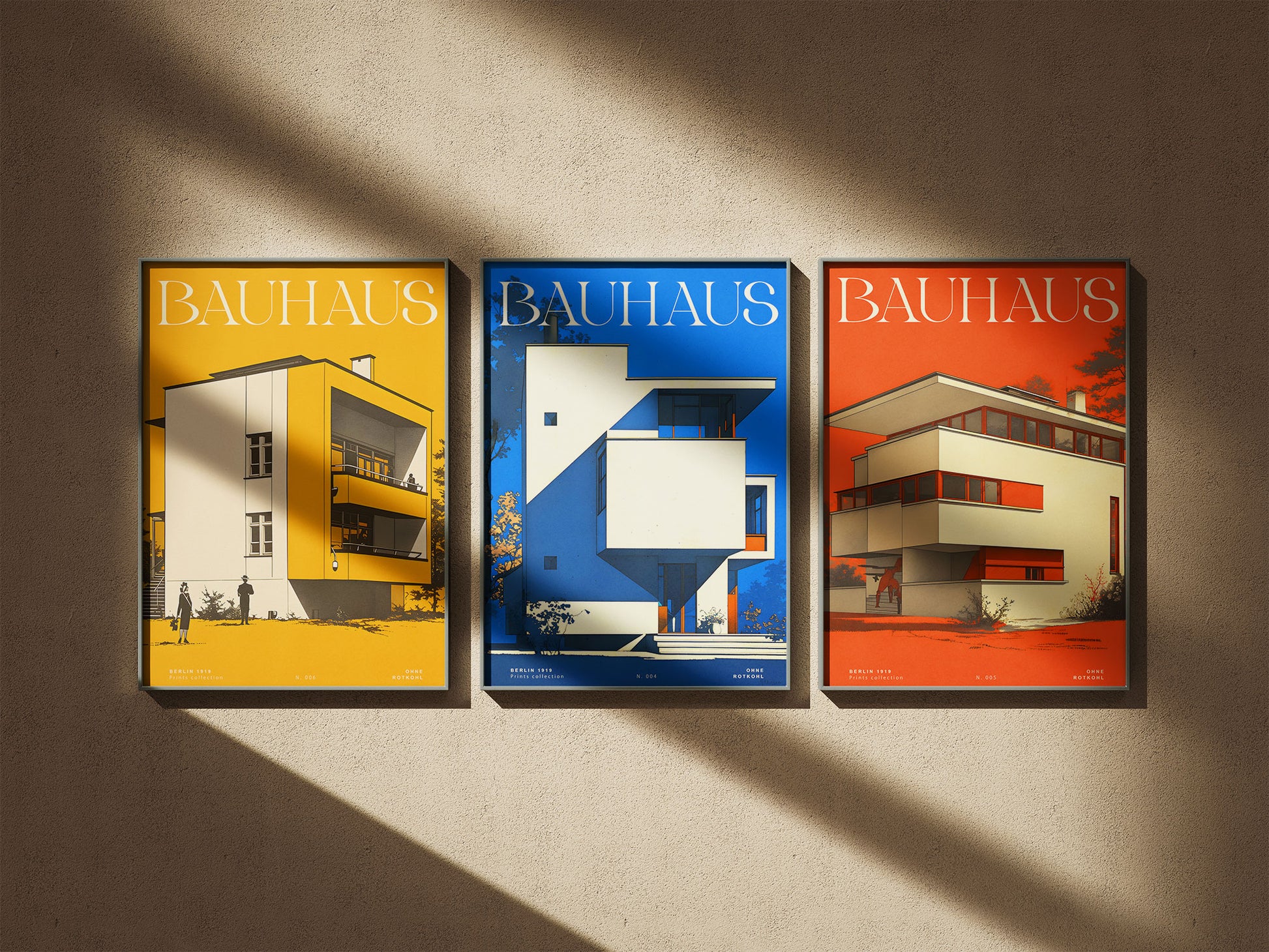 GELBES BAUHAUS POSTER - XXL