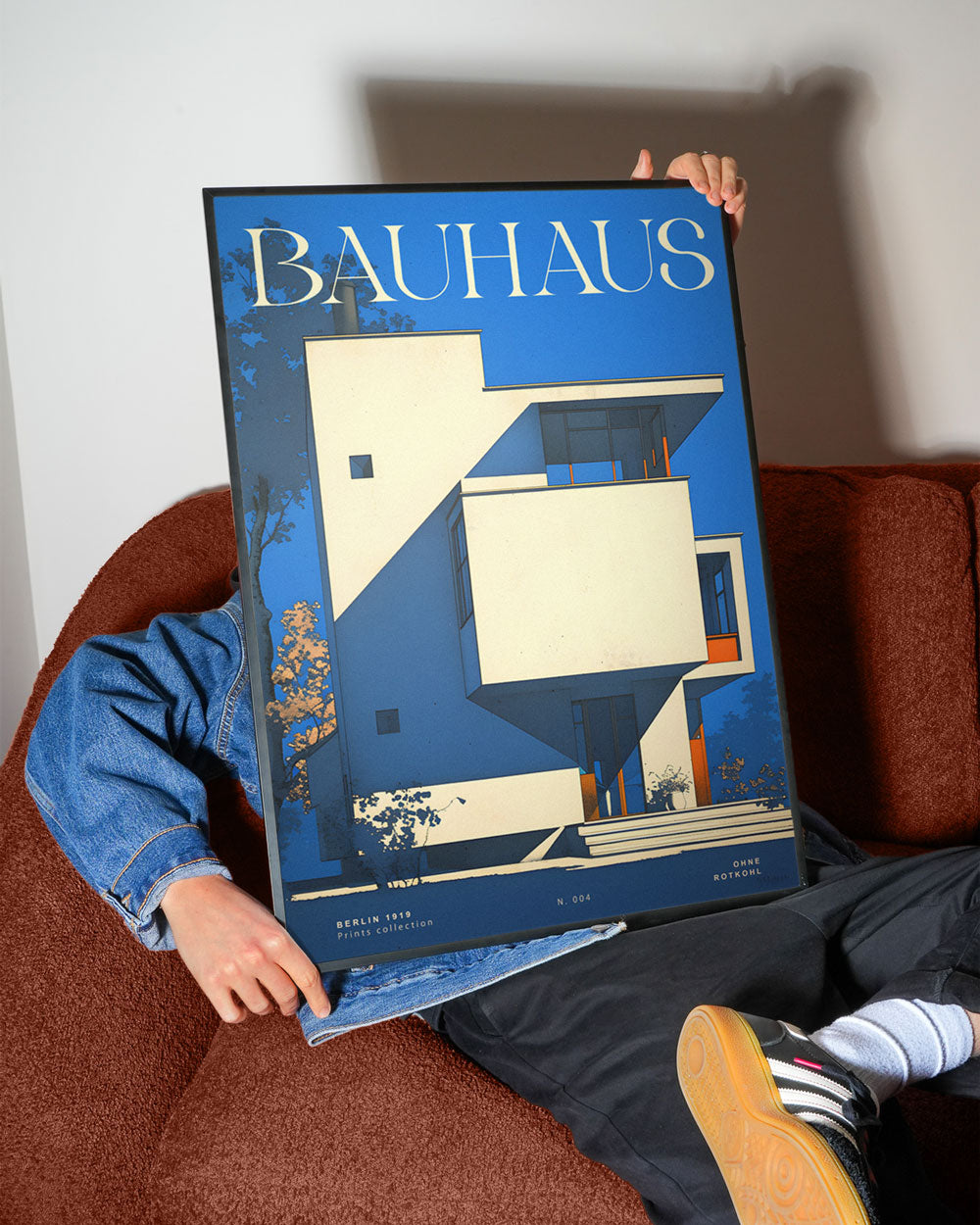 BLAUES BAUHAUS POSTER - XXL