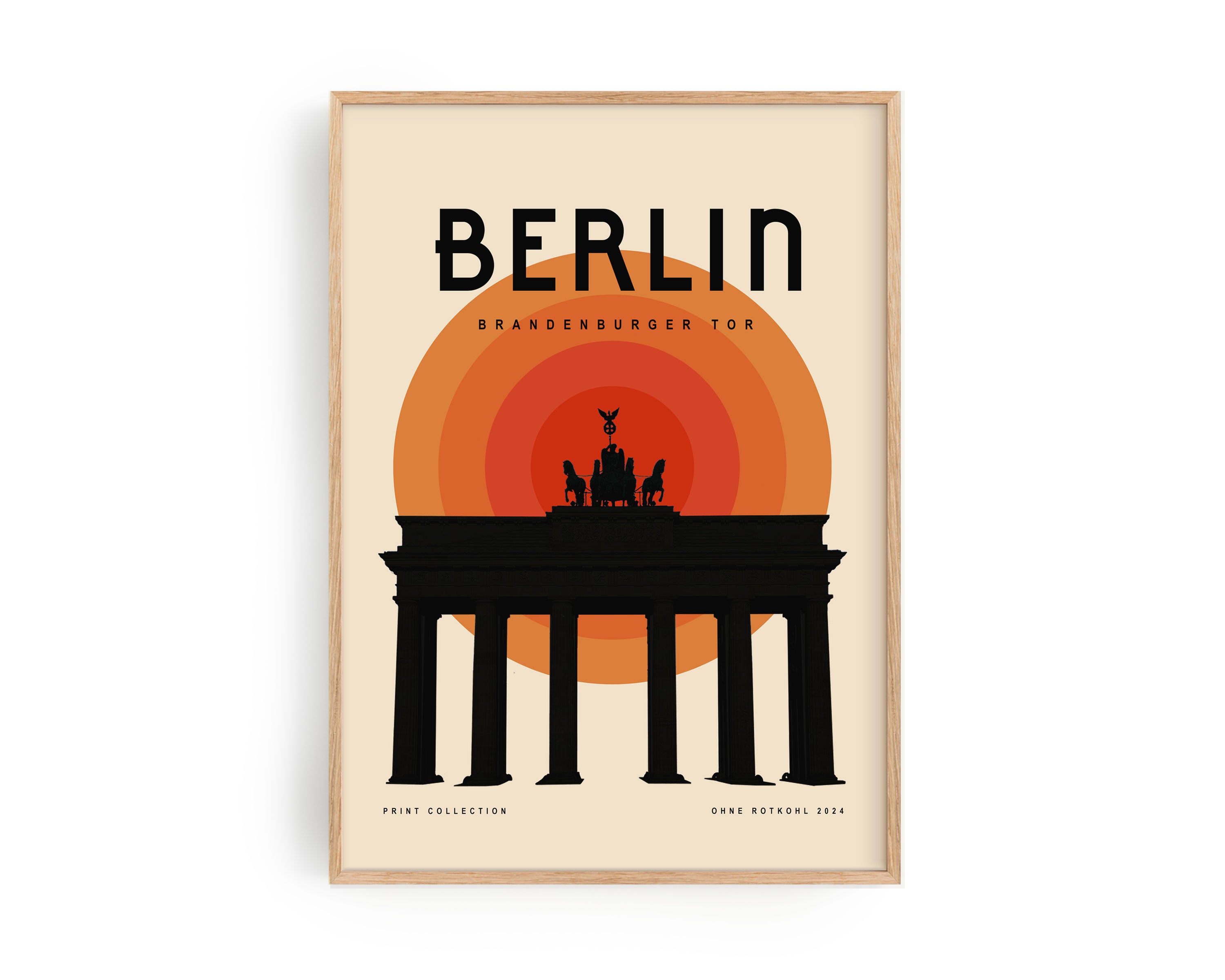 Brandenburger Tor Poster – Berlin icon minimalist wall art by Ohne Rotkohl