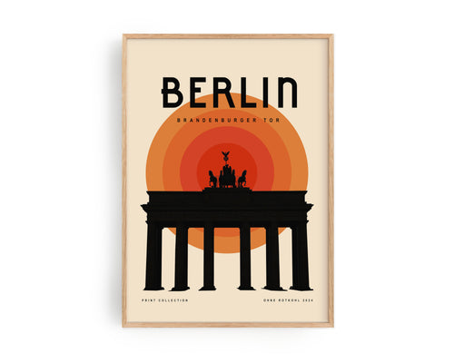 Brandenburger Tor Poster – Berlin icon minimalist wall art by Ohne Rotkohl