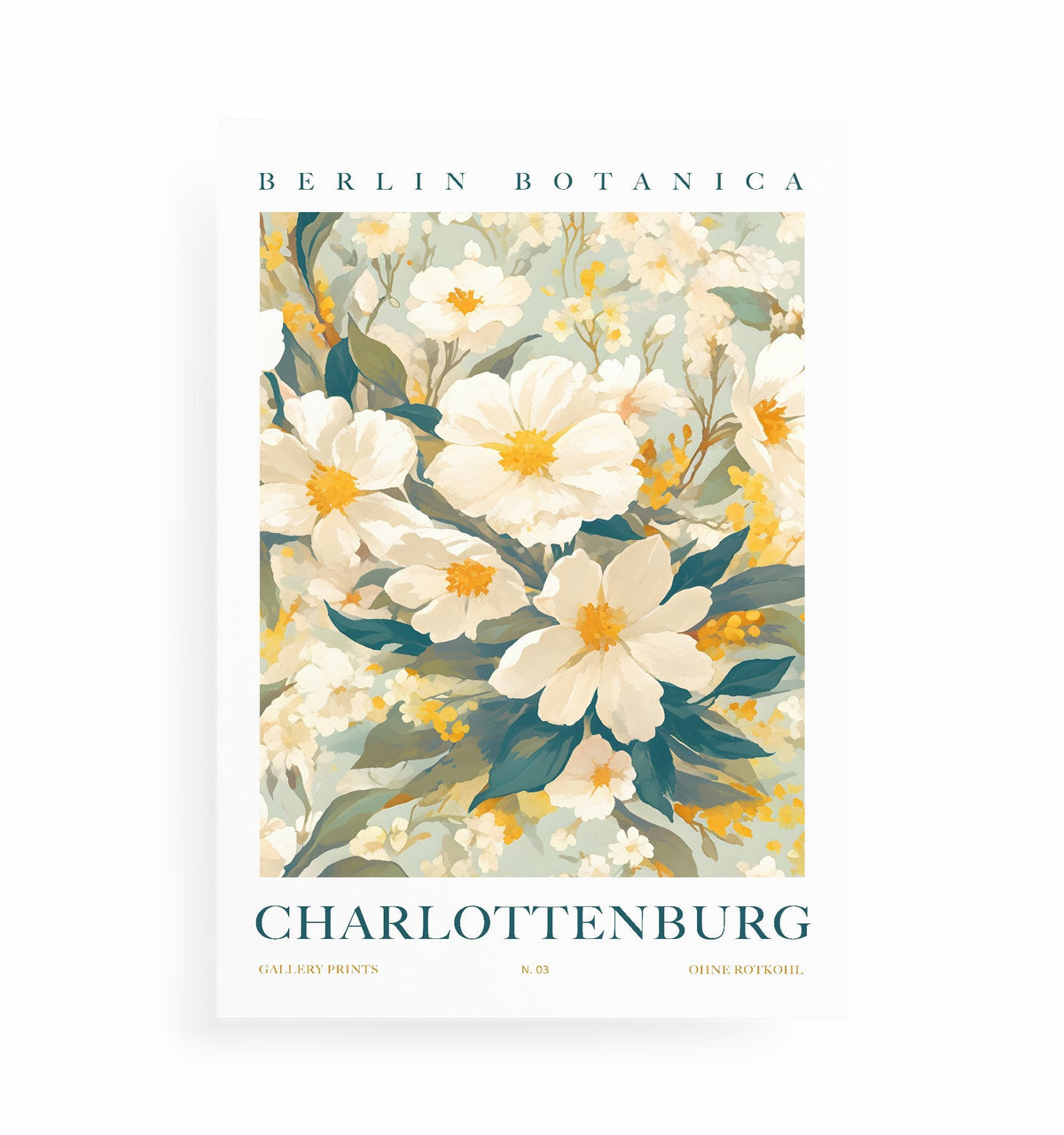 CHARLOTTENBURG-POSTER, Kunstdruck ohne Rahmen von Ohne Rotkohl
