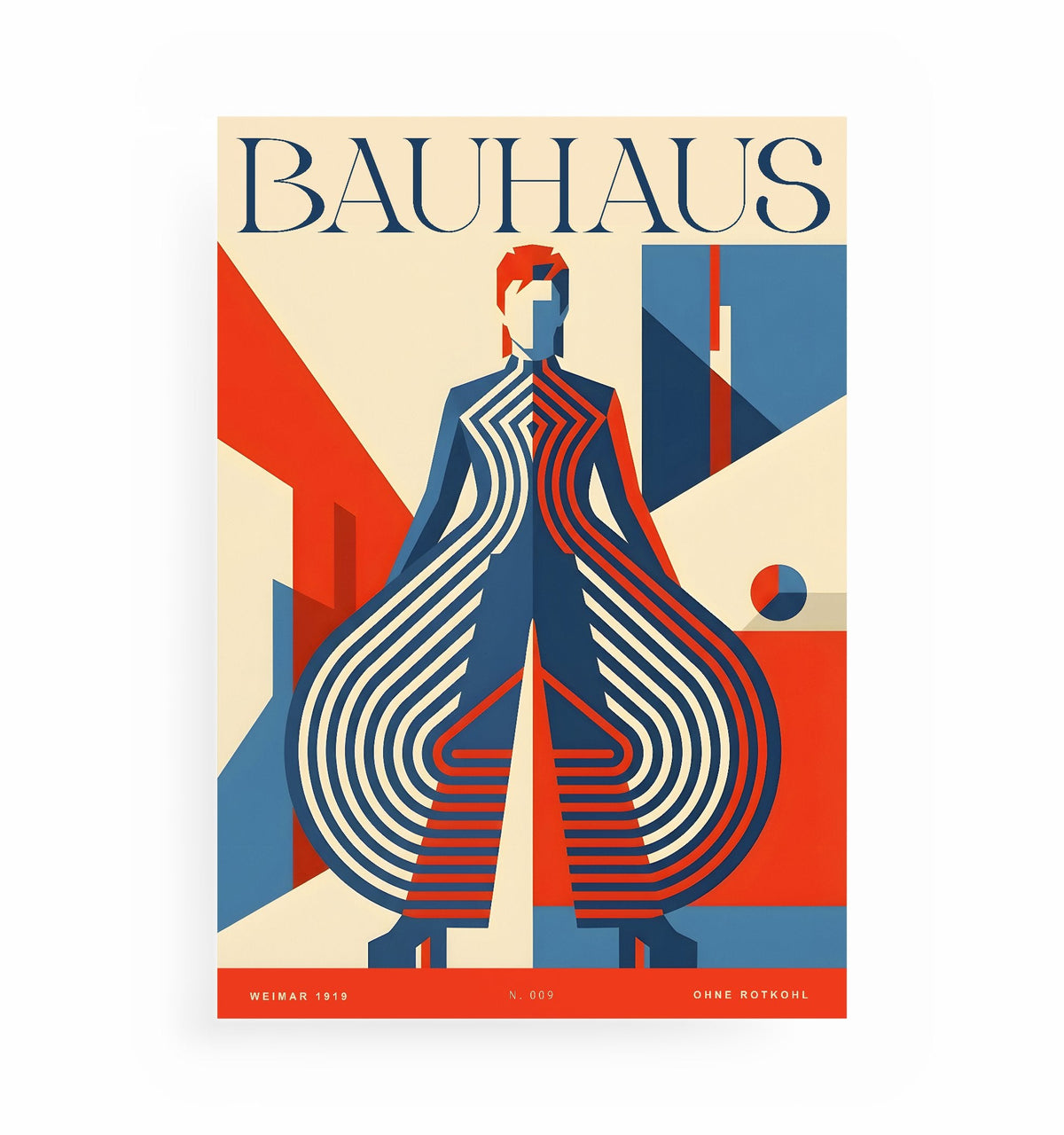 David Bowie Bauhaus-Kleid, Kunstdruck ohne Rahmen von Ohne Rotkohl