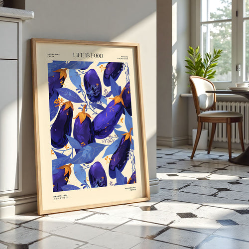 AUBERGINE-POSTER - XXL