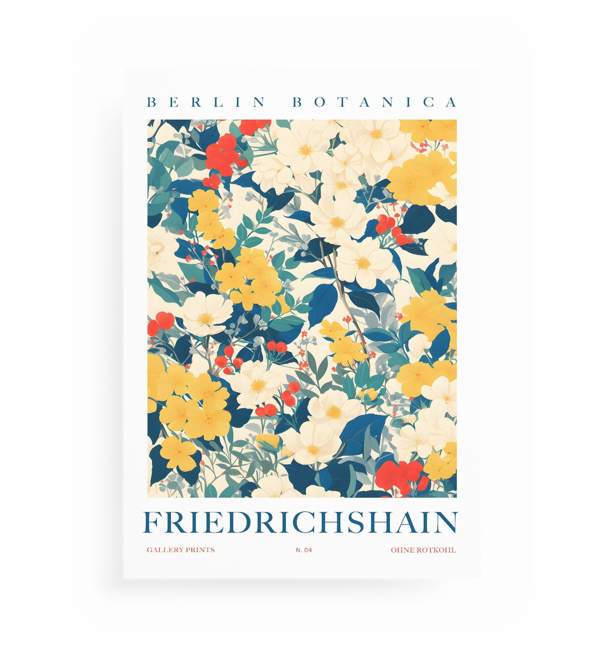 FRIEDRICHSHAIN-POSTER, Kunstdruck ohne Rahmen von Ohne Rotkohl