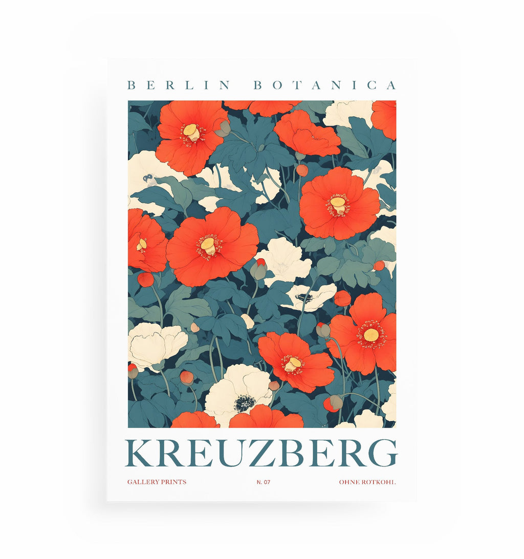 KREUZBERG-POSTER, Kunstdruck ohne Rahmen von Ohne Rotkohl