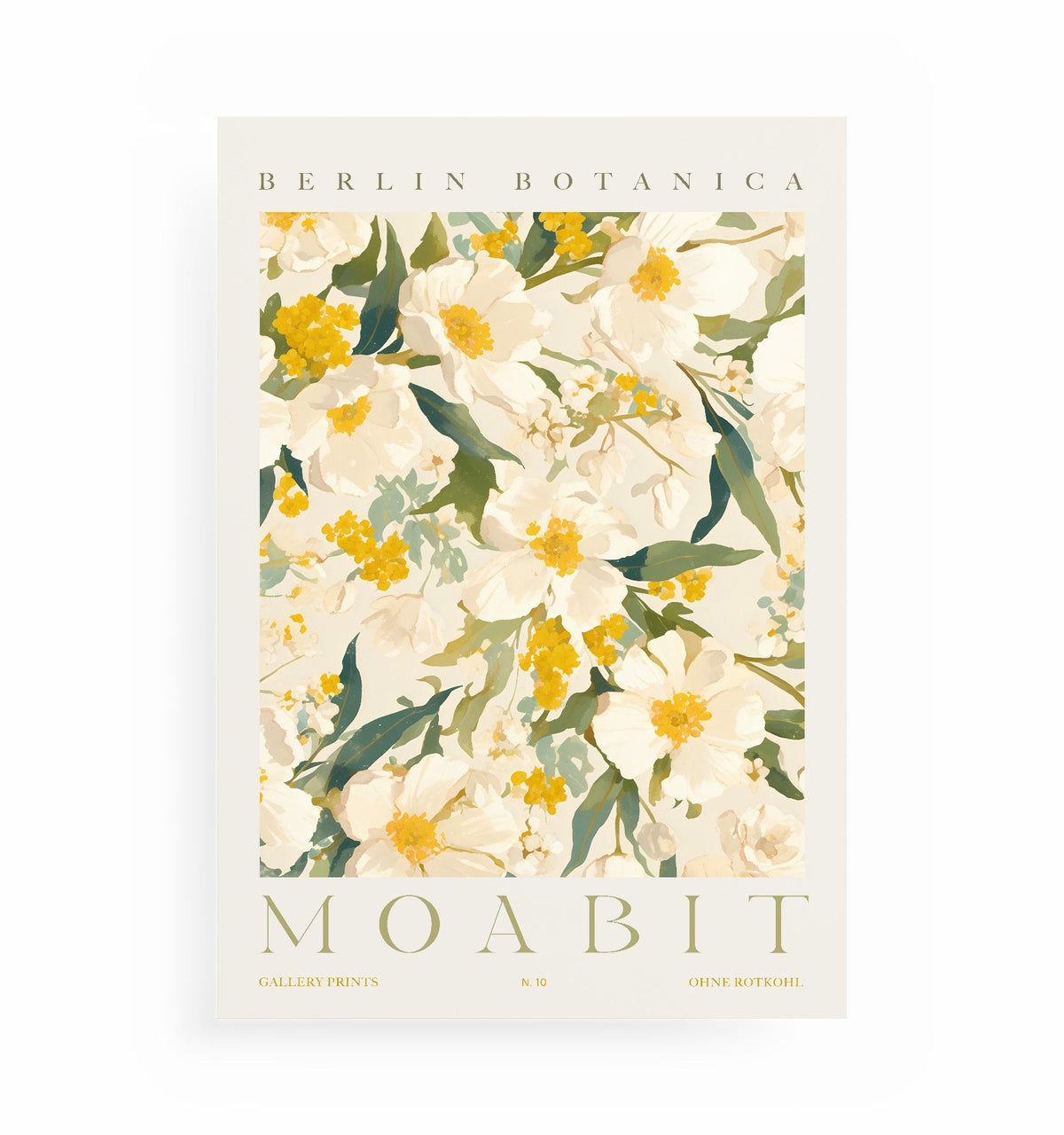 MOABIT-POSTER, Kunstdruck ohne Rahmen von Ohne Rotkohl