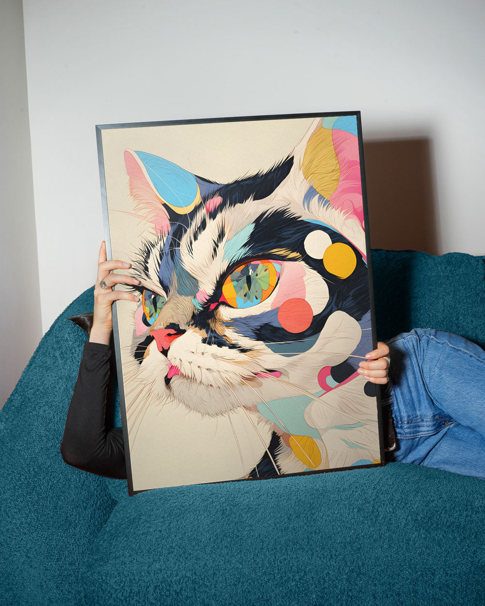 PSYCHEDELISCHE KATZE - XXL