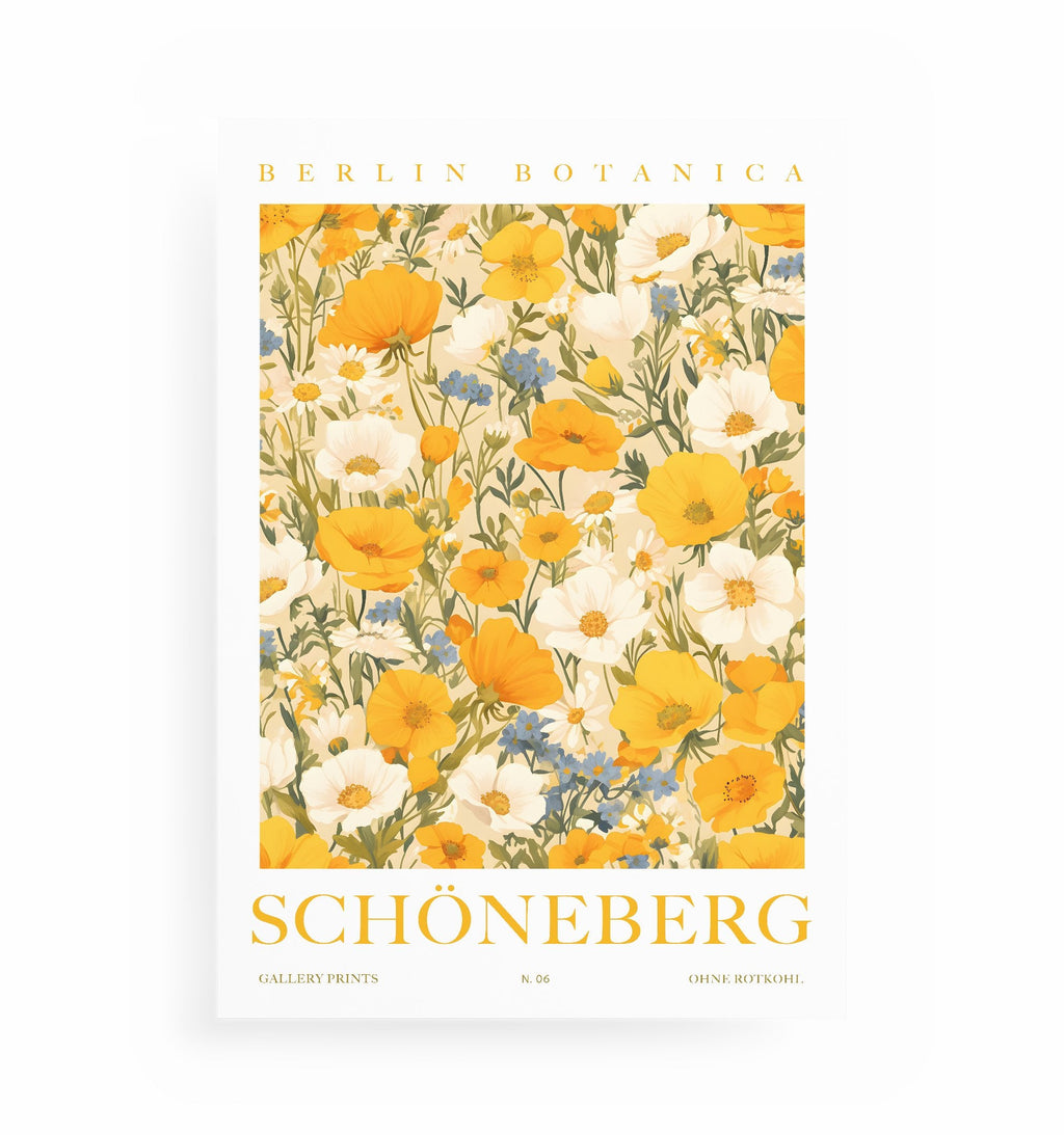 SCHÖNEBERG POSTER, Kunstdruck ohne Rahmen von Ohne Rotkohl