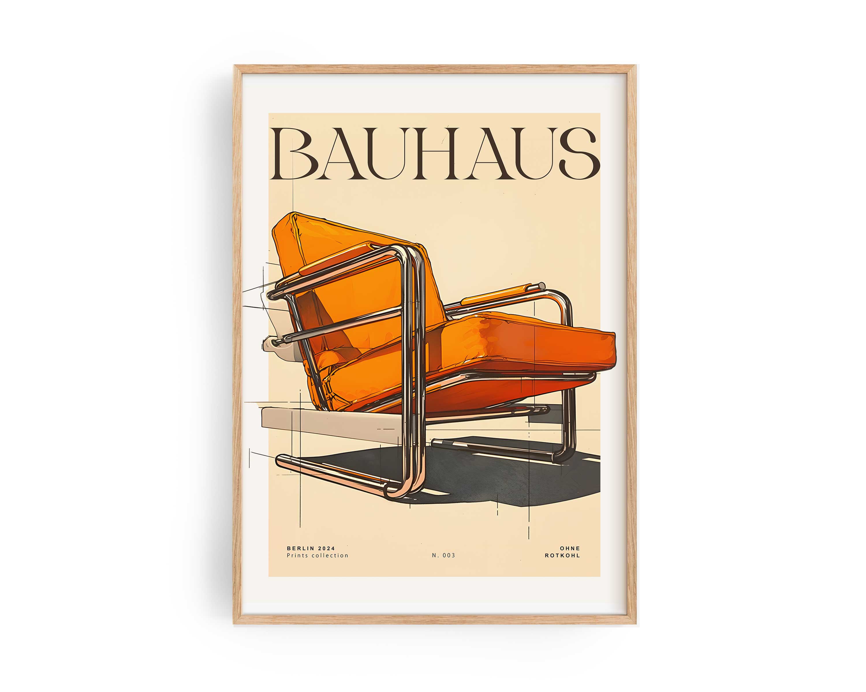 ORANGER BAUHAUS POSTER