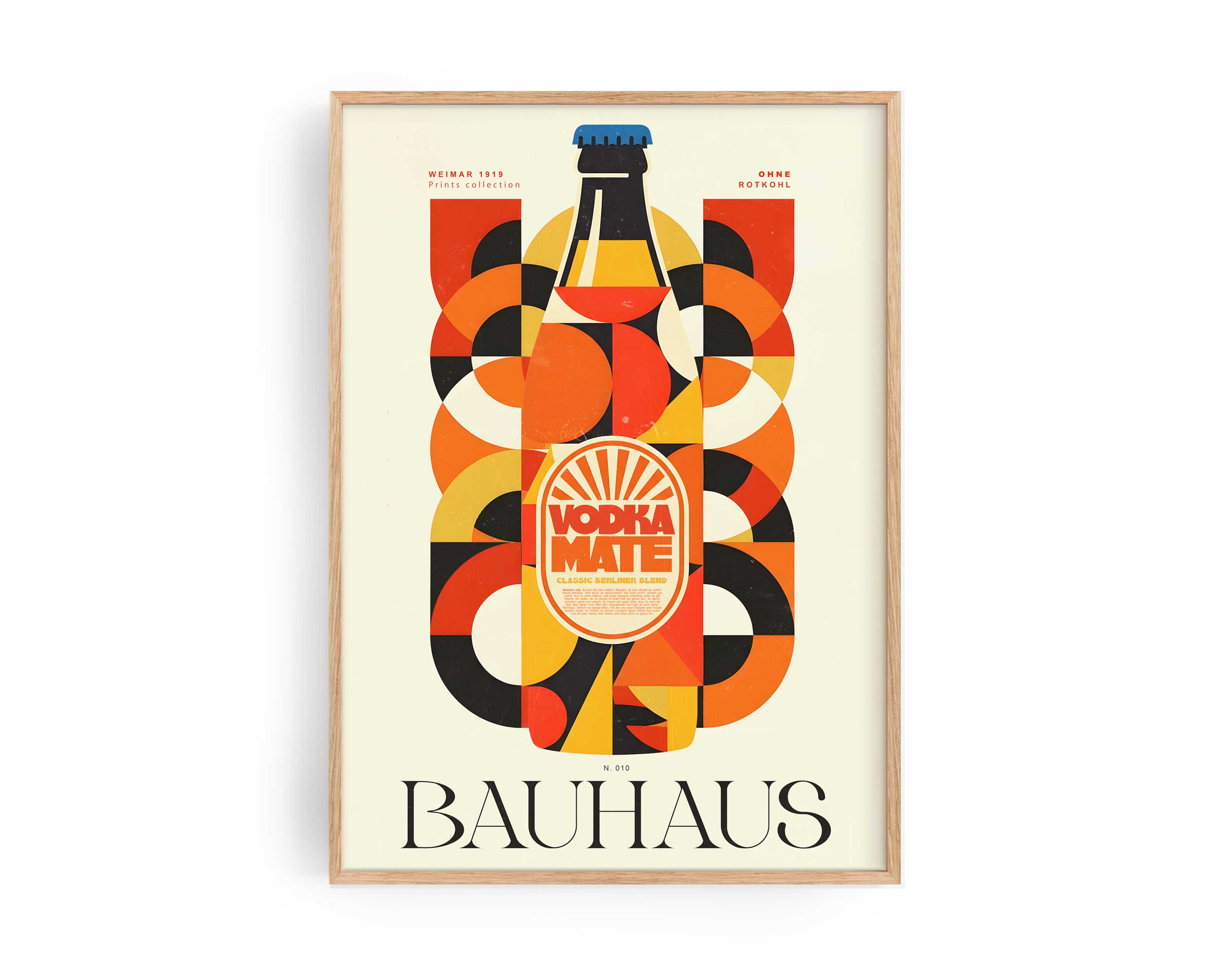 Vodka Mate Poster, Original Kunstdruck von Ohne Rotkohl aus Berlin